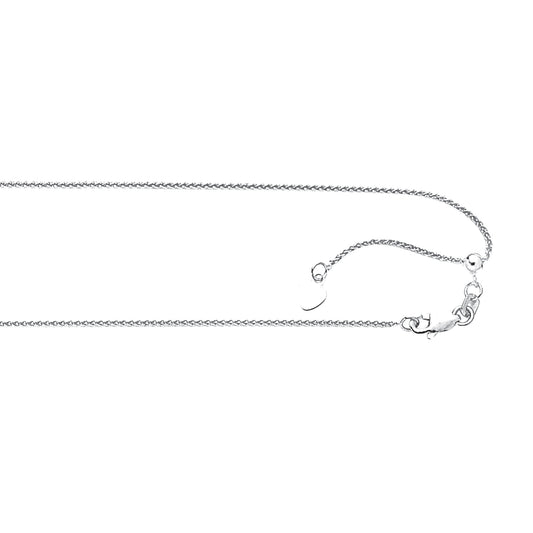 Royal Chain 10K Gold 1.0mm Adjustable Wheat Chain 1AWSP