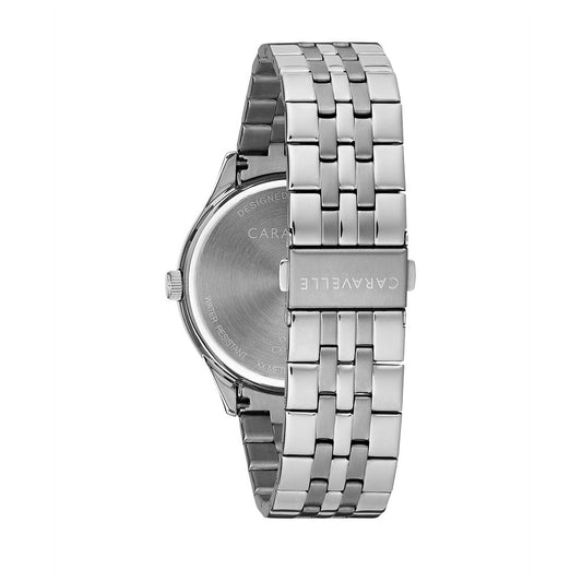 Bulova Caravelle Stainless Steel Classic CAR Mens Watch Watch 43B158