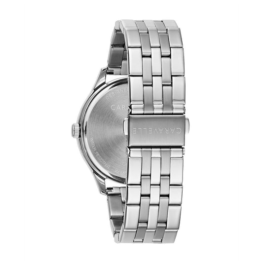 Bulova Caravelle Stainless Steel Classic CAR Mens Watch Watch 43B163
