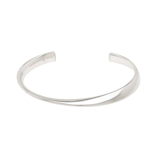 Royal Chain Silver Sculpted Cuff Bangle AGB10242
