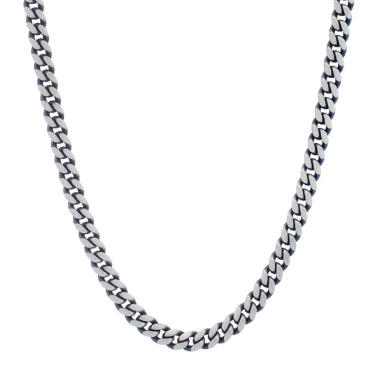 Royal Chain Silver Gun Metal Miami Cuban Chain AGBC18082