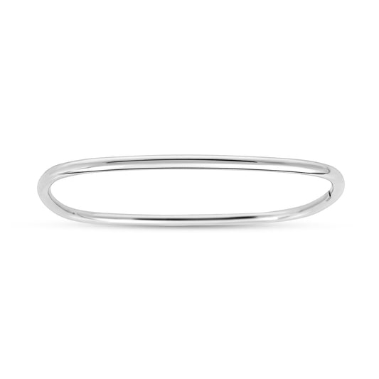 Royal Chain Silver Slip on Square Bangle AGBG3543