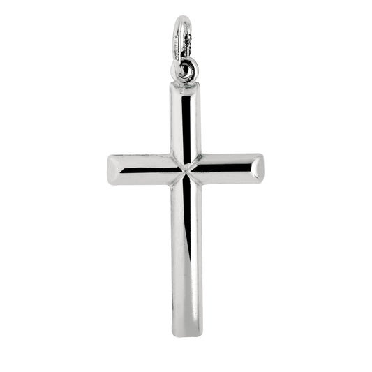 Royal Chain Silver Polished Cross Pendant AGMD104