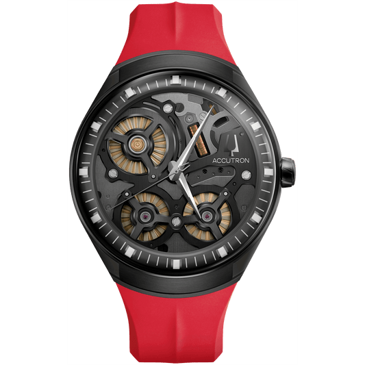 Accutron DNA M BKGRY ST BK Mens Watch 2ES8A003A