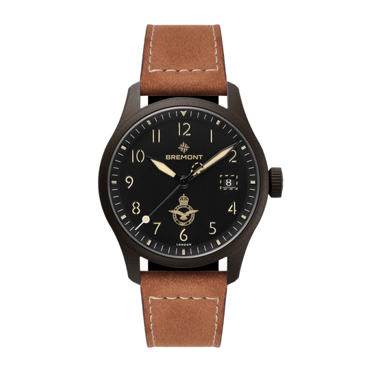 Bremont HMAF Altitude 39mm Date Leather Strap ALT39-DT-SSBC-HMAF-L-S