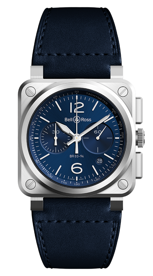 Bell & Ross BR-03 Chrono Blue Steel 42 MM BR0394-BL-CE
