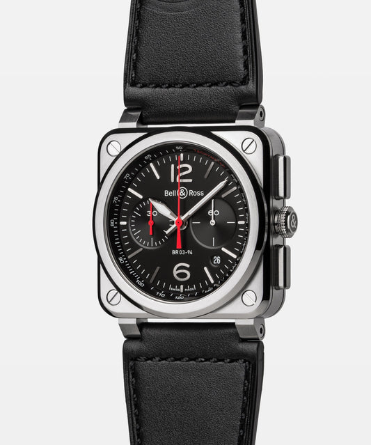 Bell & Ross BR-03 Chrono Black Steel BR0394-RSD-CE/SRB