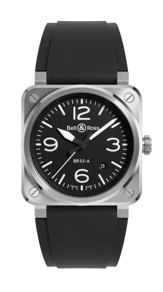 Bell & Ross BR-03 Black Steel 41 MM BR03AD-BBR-ST/SRB