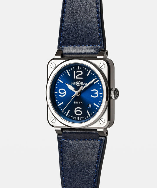 Bell & Ross BR-03 Blue Steel 41 MM BR03A-BL-ST/SRB
