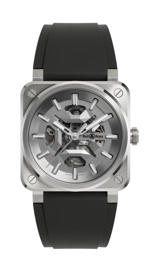 Bell & Ross BR-03 Skeleton Grey Steel BR03A-BL-SKCE/SRB