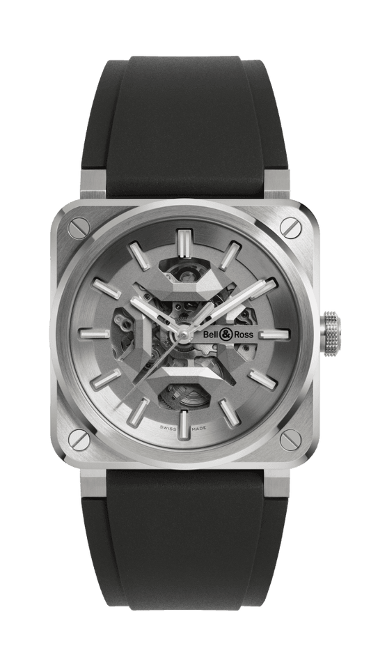 Bell & Ross BR-03 Skeleton Grey Steel BR03A-BL-SKCE/SRB