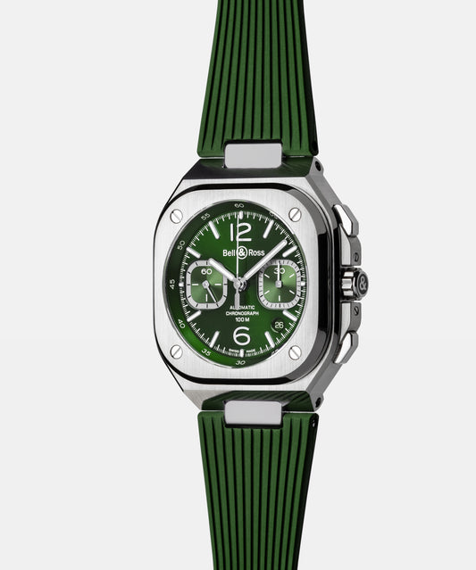 Bell & Ross BR-05 chrono green steel 42 MM BR05C-GN-ST/SST