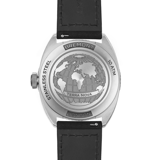 Bremont Terra Nova 40.5 Turning Bezel Power Reserve TN40-PWR-SS-BK-L-S