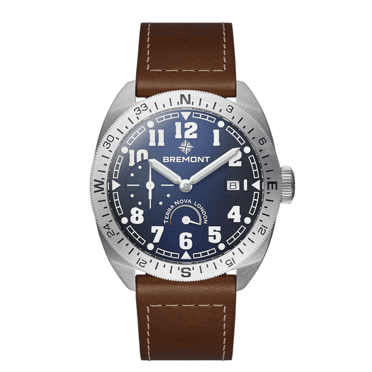 Bremont Terra Nova 40.5 Turning Bezel Power Reserve TN40-PWR-SS-BL-L-S