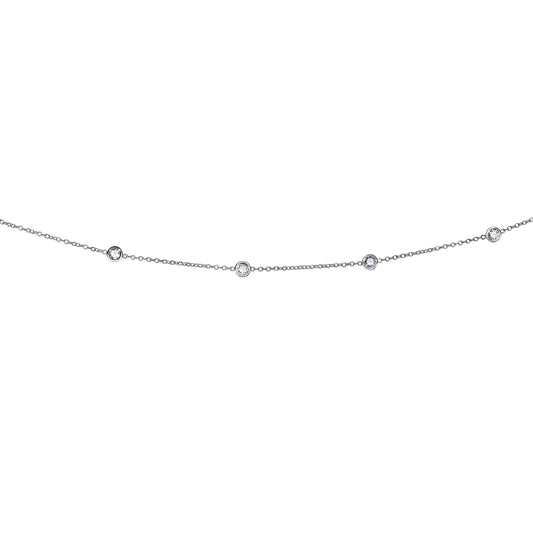 Royal Chain 14K Gold 1.0ct Diamonds by the Yard Necklace DGN305