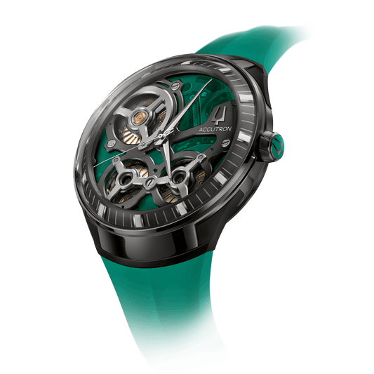 Accutron Stainless Steel Electrostatic Mens Watch 28A207