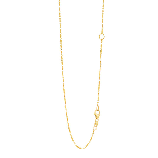 Royal Chain 14K Gold 1.1mm Extendable Chain ECAB030