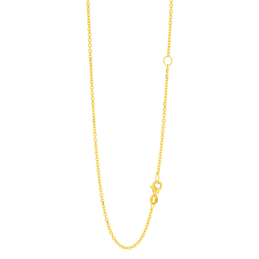 Royal Chain 14K Gold 1.5mm Extendable Chain ECAB040
