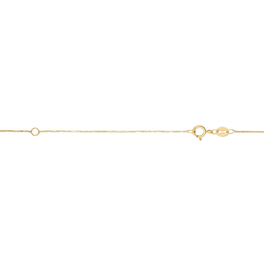 Royal Chain 14K Gold 0.51mm Double Extendable Box Chain EELBOX040