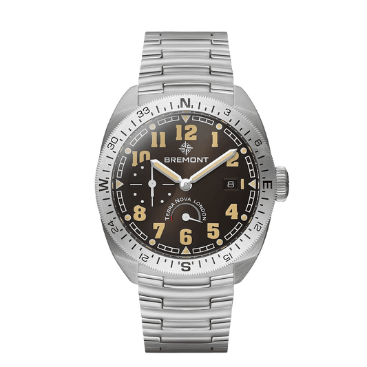 Bremont Terra Nova 40.5 Turning Bezel Power Reserve TN40-PWR-SS-BK-B