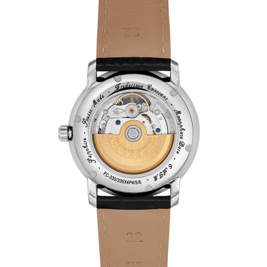 Heart Beat Moonphase Date FC-335MCGRW4P26-BL