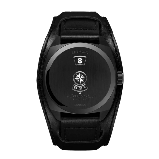 Bremont Terra Nova 38 Jumping Hour, Stealth Black TN38-JH-DLC-CC-L-S