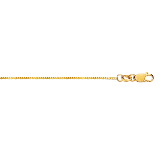Royal Chain 18K Gold .6mm Classic Box Chain KBOX040