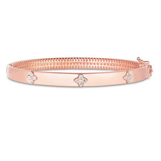 Royal Chain 14K Trilogy Diamond Bangle PB10039