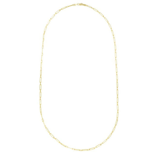 Royal Chain 14K Alternating 2.8mm Paperclip Link Chain PCLIP065