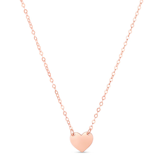 Royal Chain 14K Pink Mini Heart Pendant PRC13629