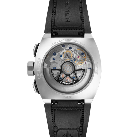 Bremont Supernova 41mm Chronograph Rubber Strap SN41-CHR-SS-BK-R-S