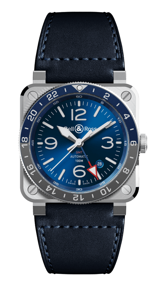 Bell & Ross BR-03 GMT Blue 42 MM BR0393-BL-ST/SCA