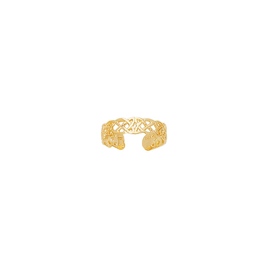 Royal Chain 14K Gold Celtic Toe Ring R412