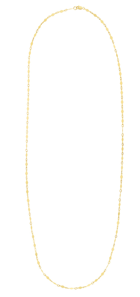 Royal Chain 14K Gold Diamond Shape Mirror Chain RC10975