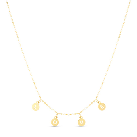 Royal Chain 14K "Love" Necklace RC13738