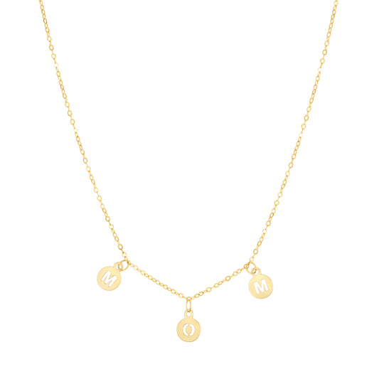 Royal Chain 14K "Mom" Necklace RC13739