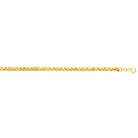 Royal Chain 14K Gold 4mm Diamond Cut Round Franco Chain RDFR125