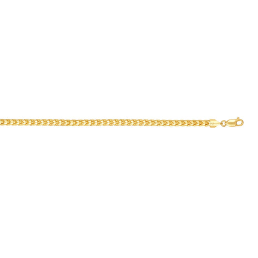 Royal Chain 14K Gold 5mm Diamond Cut Round Franco Chain RDFR155