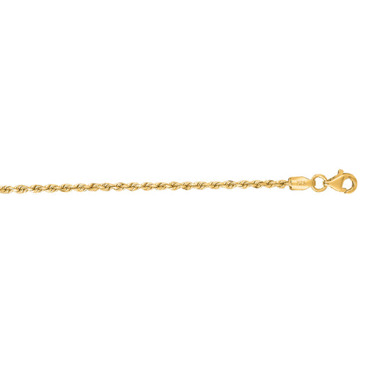 Royal Chain 14K Gold 1.8mm Royal Rope Chain ROY014