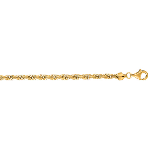 Royal Chain 14K Gold 5mm Diamond Cut Royal Rope Chain ROY035