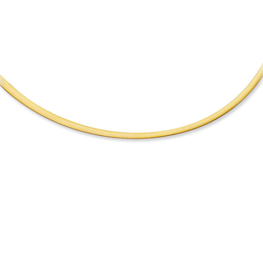 Royal Chain 14K Gold 4mm Reversible Omega RSA4