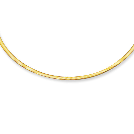 Royal Chain 14K Gold 2.5mm Reversible Omega RSO25