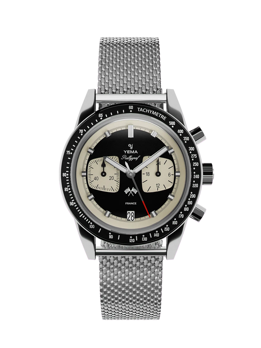 Yema Rallygraf Meca-Quartz Reverse Panda Watch YMHF1580-AM