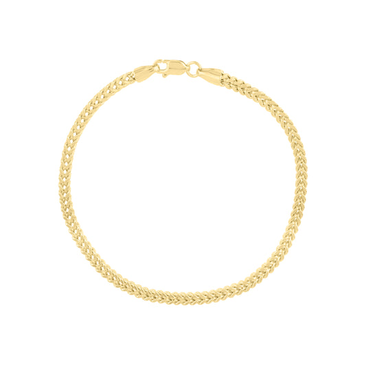 Royal Chain 14K Gold 3mm Semi-Solid Square Franco Chain SFR080