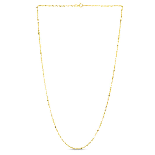 Royal Chain 14K Gold 1.3mm Singapore Chain SING025