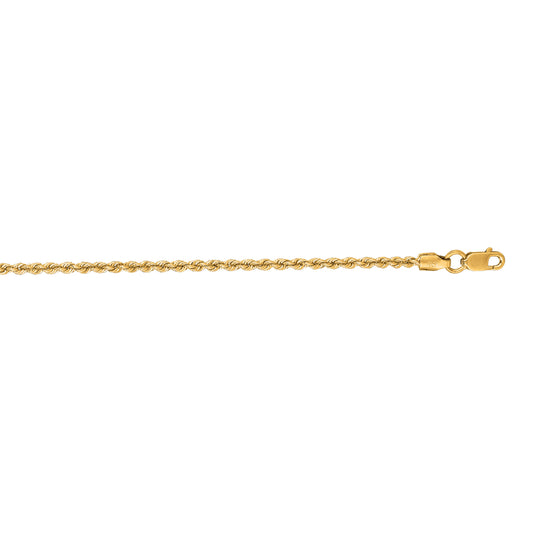 Royal Chain 14K Gold 1.8mm Rope Chain SR014