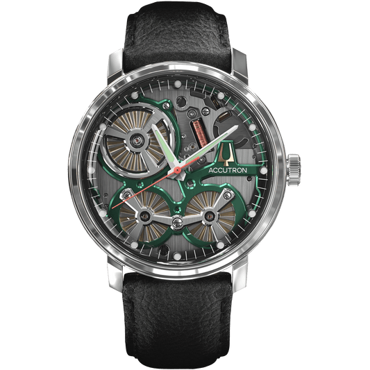 Accutron Stainless Steel Electrostatic Mens Watch 2ES6A001