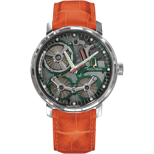 Accutron 18 Karat Gold Electrostatic Mens Watch 2ES6A004