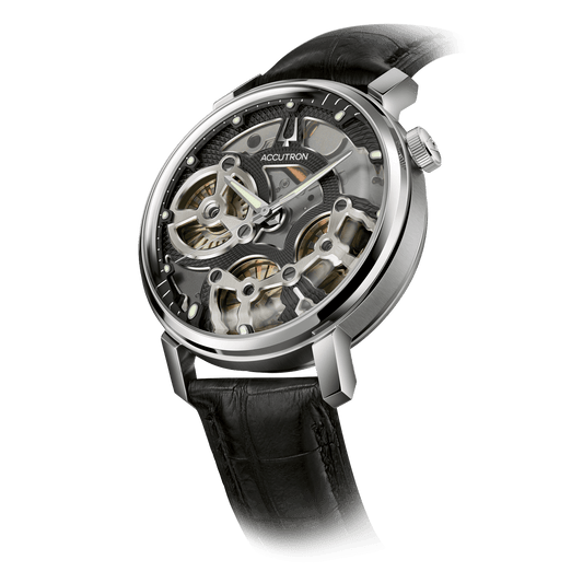 Accutron Stainless Steel Astronaut Mens Watch 26A210