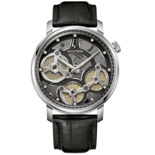 Accutron Stainless Steel Astronaut Mens Watch 26A210